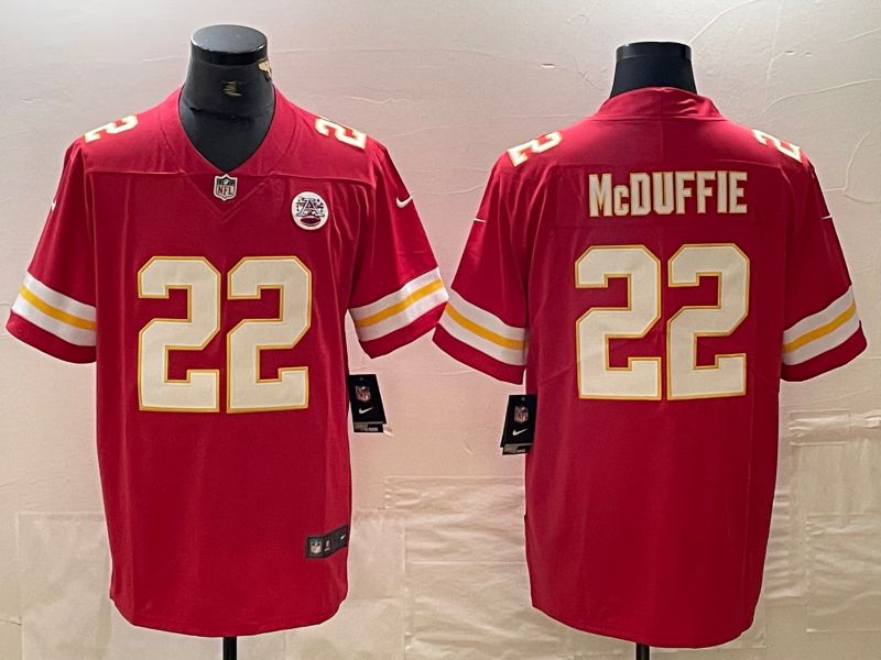 Men Kansas City Chiefs #22 Mcduffie Red 2024 Nike Vapor Untouchable Limited NFL Jersey->los angeles dodgers->MLB Jersey